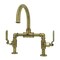 Kingston Brass Whitaker Industrial Style Bridge Bathroom Faucet W/ Pop-Up Drain, Brass KS2173KL - alternate 1